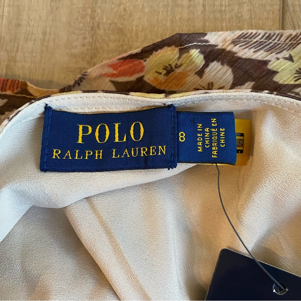 Polo Ralph Lauren Floral Maxi Dress 8 One Shoulder Formal Wedding Guest NWT - Picture 11 of 16